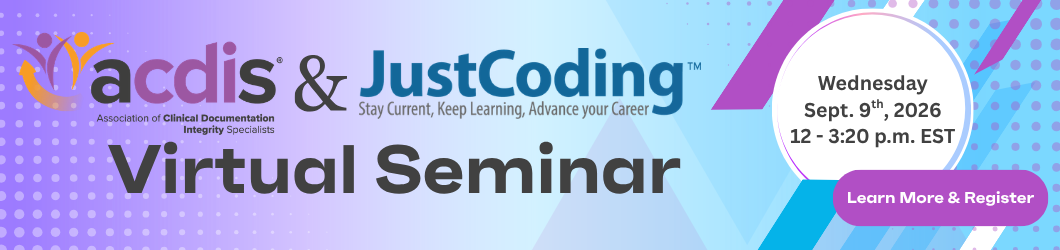 ACDIS & JustCoding Virtual Seminar